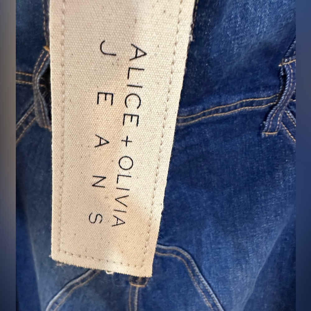 Alice + Olivia Blue Denim Jumpsuit - Picture 10 of 13